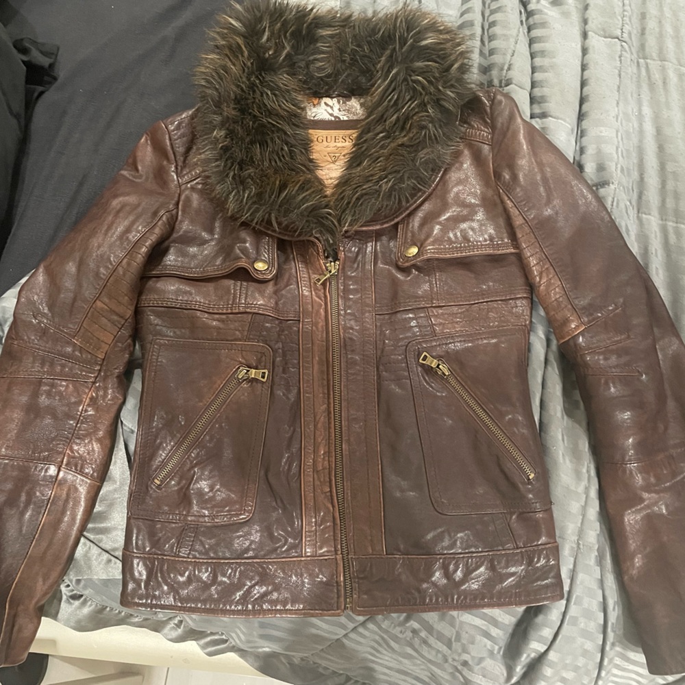 Guess Genuine Leather Jackie XS
